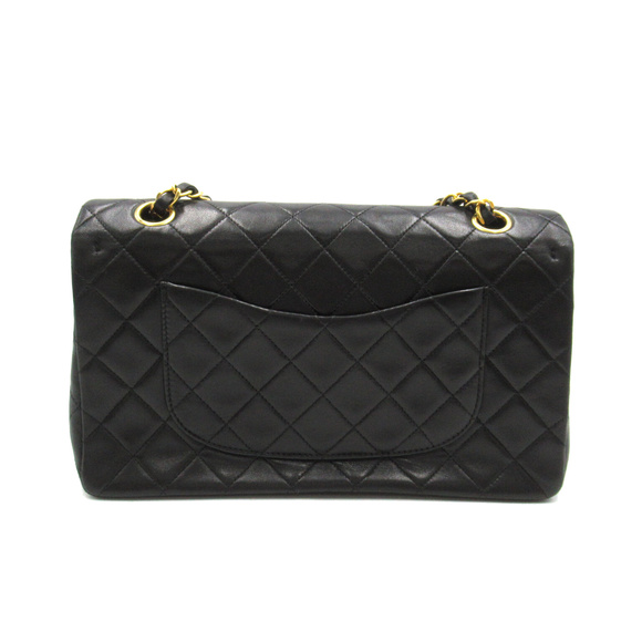 Chanel Double Bag Black Shoulder Matelasse Flap - Picture 1 of 10